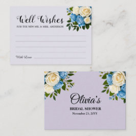 Tarjeta De Recepción Elegante azul polvoriento, champán y pozo de los d