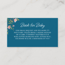 Tarjeta De Recepción Elegante Baby Shower de Flores Silvestres