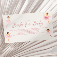Elegante Ballerina Rosa Baby Shower Libros Para Be