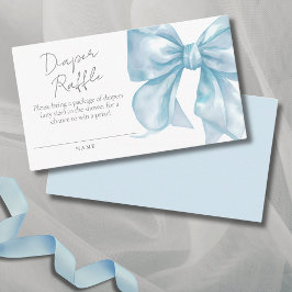 Tarjeta De Recepción Elegante barro azul azul barba Baby Shower Diaper