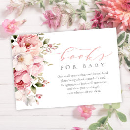 Tarjeta De Recepción Elegante bebé rosa: Libros de Baby Shower para beb