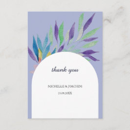 Tarjeta De Recepción Elegante Bella Boho Floral Watercolor Art