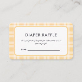Tarjeta De Recepción Elegante billete de papel Baby Shower Diaper Raffl