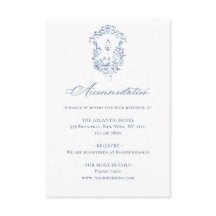 Elegante Blue French Garden Boda Floral Detalles