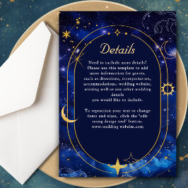 Tarjeta De Recepción Elegante boda celeste azul