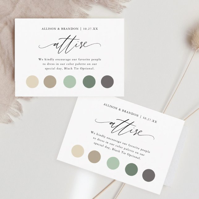 Tarjeta De Recepción Elegante Boda Color Vestido Código Insertar (Subido por el creador)