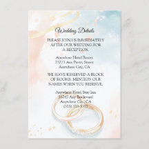 Elegante Boda de anillos de oro de verano de prima