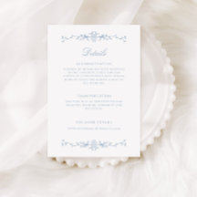 Elegante Boda de arte de la línea azul turquesa