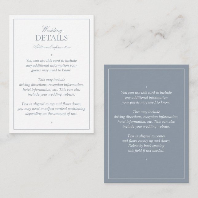 Tarjeta De Recepción Elegante Boda de caligrafía azul turquesa (Anverso / Reverso)