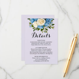 Tarjeta De Recepción Elegante Boda de champán azul turquesa