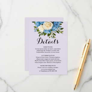Tarjeta De Recepción Elegante Boda de champán azul turquesa