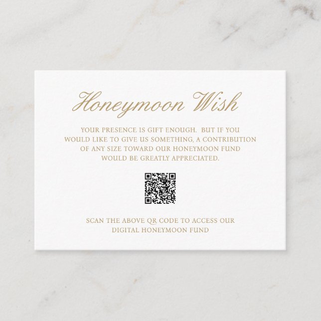 Tarjeta De Recepción Elegante Boda de código QR del Fondo Formal de Lun (Anverso)