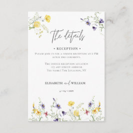 Tarjeta De Recepción Elegante Boda de código QR detalles Alojamiento