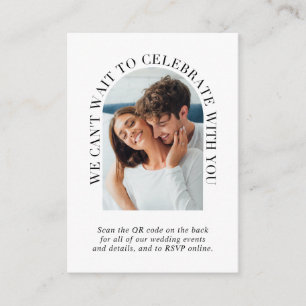 Tarjeta De Recepción Elegante Boda de fotografía arcaico Detalles del s