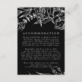 Tarjeta De Recepción Elegante Boda de guirnalda blanca brillante de col