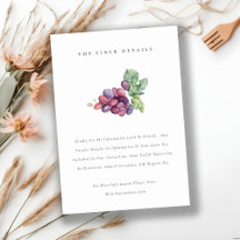 Elegante Boda de hueso de uva de color de agua