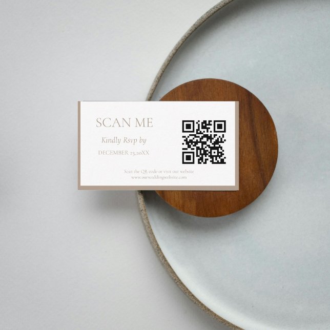 Tarjeta De Recepción Elegante boda de monograma escudo botánico Taupe (Subido por el creador)