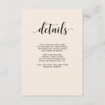 Elegante Boda de Rubor Detalles del invitado