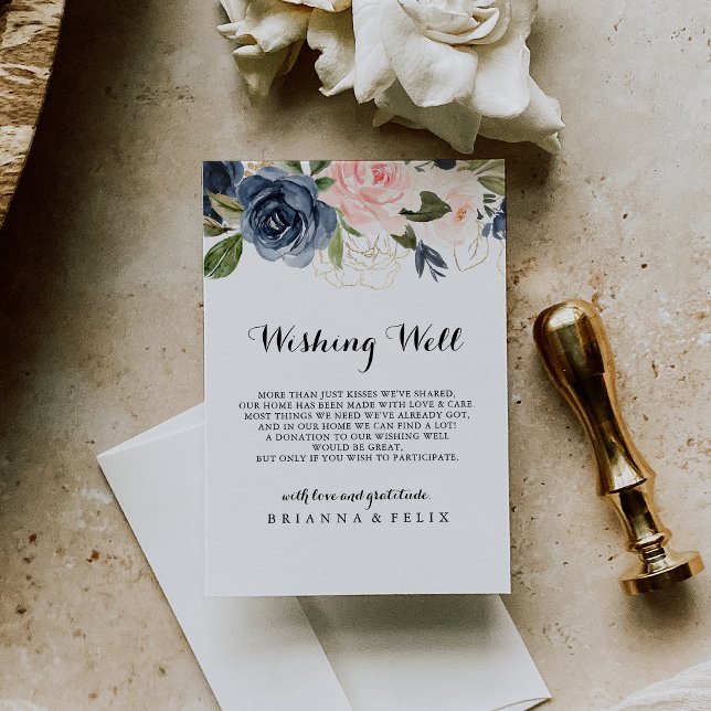 Tarjeta De Recepción Elegante Boda floral de invierno simple deseando l (Subido por el creador)