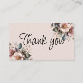 Tarjeta De Recepción Elegante boda floral rosa, azul y crema