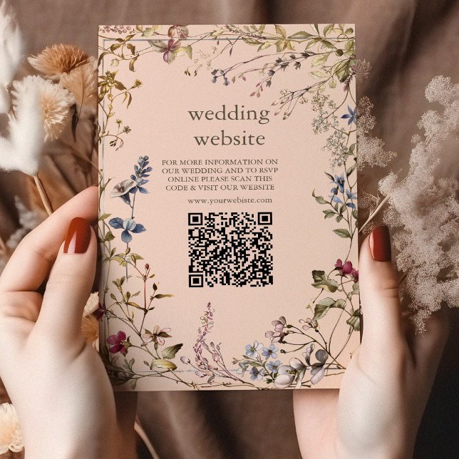 Tarjeta De Recepción Elegante Boda floral vintage (Subido por el creador)