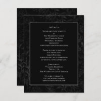 Elegante Boda minimalista de tapiz negro