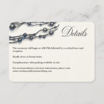 Elegante Boda moderno de color azul Pearl de la Ma