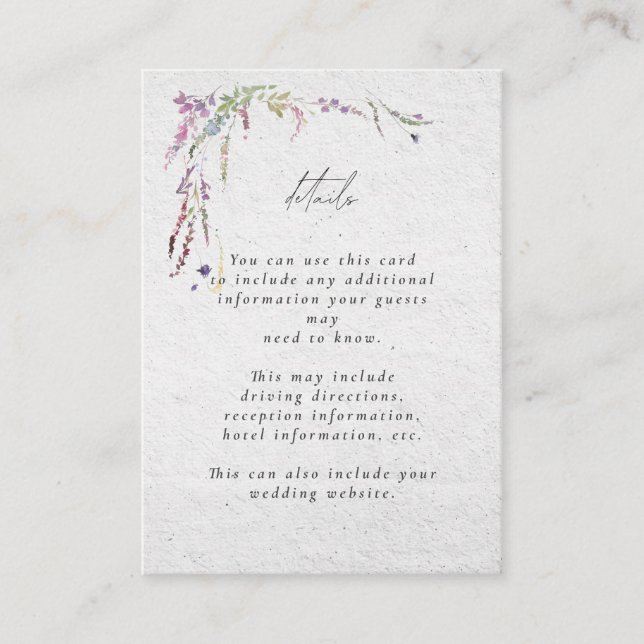 Tarjeta De Recepción Elegante Boda moderno de escritura de flores silve (Anverso)