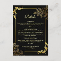 Elegante Boda Negra y Dorada