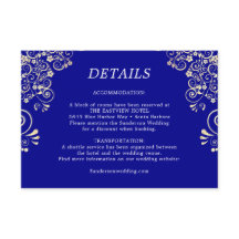 Elegante Boda Royal Blue Gold Detalles