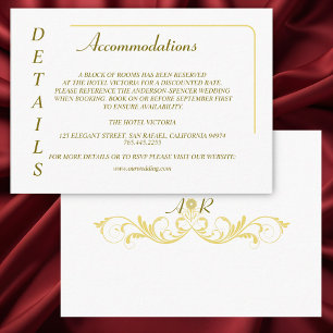 Tarjeta De Recepción Elegante Boda victoriano