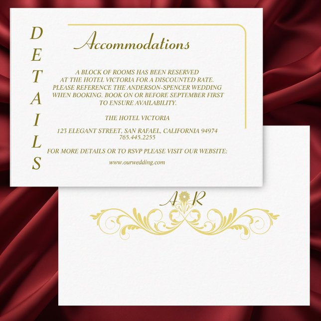 Tarjeta De Recepción Elegante Boda victoriano (Subido por el creador)