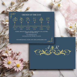 Tarjeta De Recepción Elegante Boda victoriano
