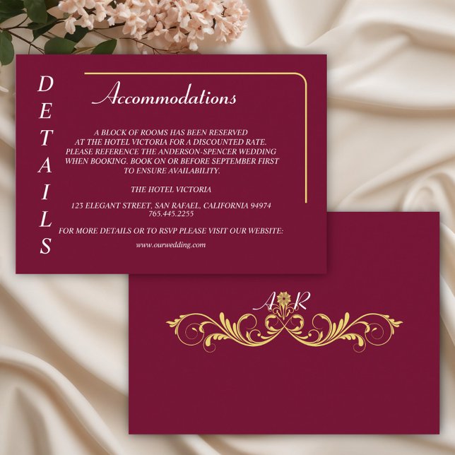 Tarjeta De Recepción Elegante Boda victoriano (Subido por el creador)