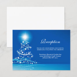 Tarjeta De Recepción Elegante Boda Wonderland Sparkle