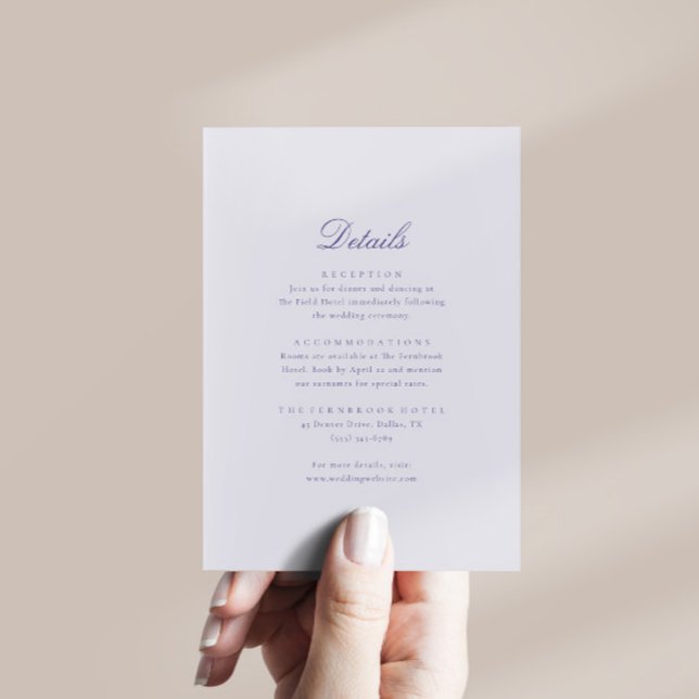 Tarjeta De Recepción Elegante caligrafía detalles Bodas modernos (Subido por el creador)