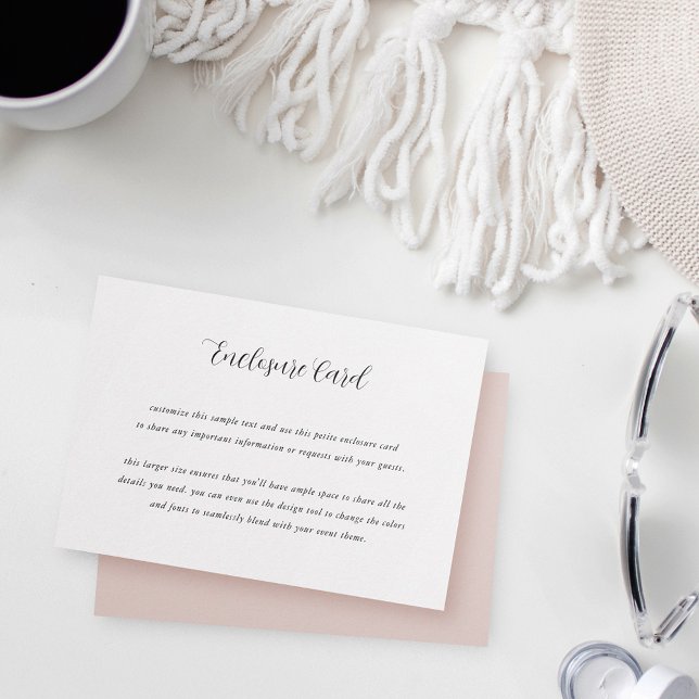 Tarjeta De Recepción Elegante caligrafía Personalizable de todos los fi (Subido por el creador)