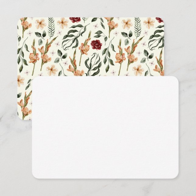 Tarjeta De Recepción Elegante casa de campo | Ranch Green Enclosure Car (Anverso / Reverso)