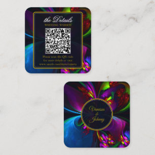 Tarjeta De Recepción Elegante Clásico Moderno Patrón Floral #902 Boda