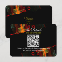 Tarjeta De Recepción Elegante Clásico Moderno Tendencia Patrón #903 Bod