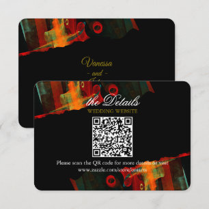 Tarjeta De Recepción Elegante Clásico Moderno Tendencia Patrón #903 Bod