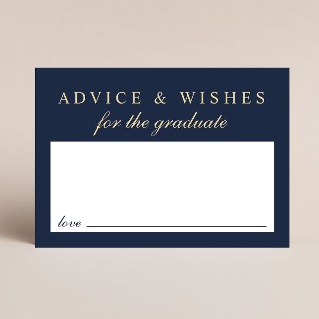 Tarjeta De Recepción Elegante Consejo Para La Graduación De Oro Azul Gr (Subido por el creador)