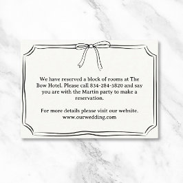 Tarjeta De Recepción Elegante Coquette Boda de barro de mano