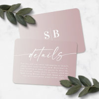 Elegante detalles de Boda Ombre fuera de blanco y