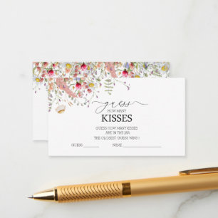 Tarjeta De Recepción Elegante ducha de flores silvestres