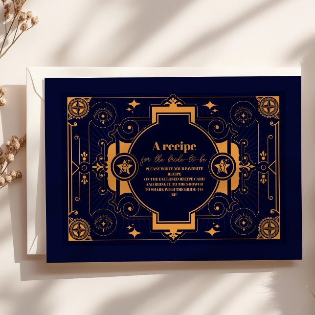 Tarjeta De Recepción Elegante ducha de novias celestes (Subido por el creador)