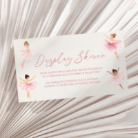 Elegante ducha de pantalla Baby Shower Ballerina r