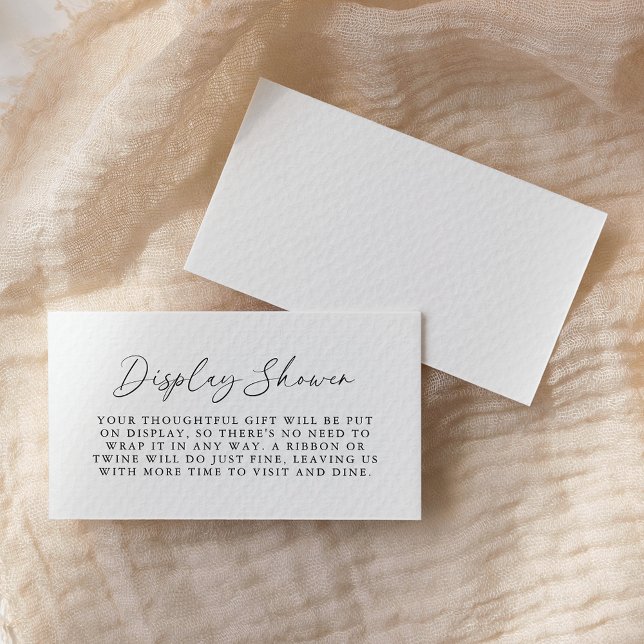Tarjeta De Recepción Elegante ducha de visualización de novias manuscri (Subido por el creador)