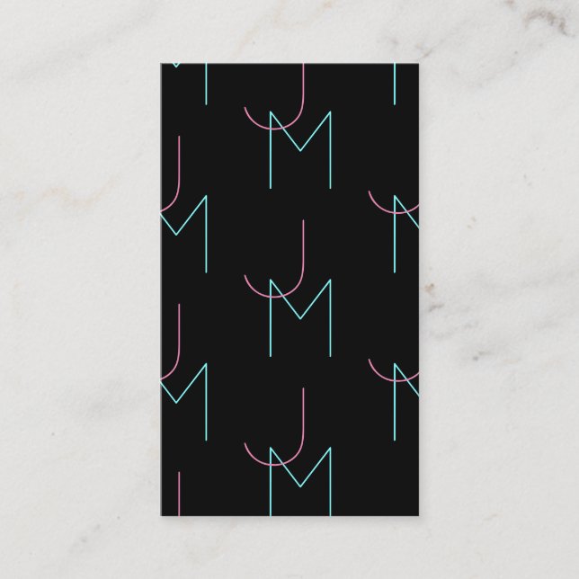 Tarjeta De Recepción Elegante Editable Cualquiera De Las Dos Iniciales  (Anverso)