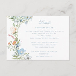 Tarjeta De Recepción Elegante Escudo de guirnaldas florales | Boda de m